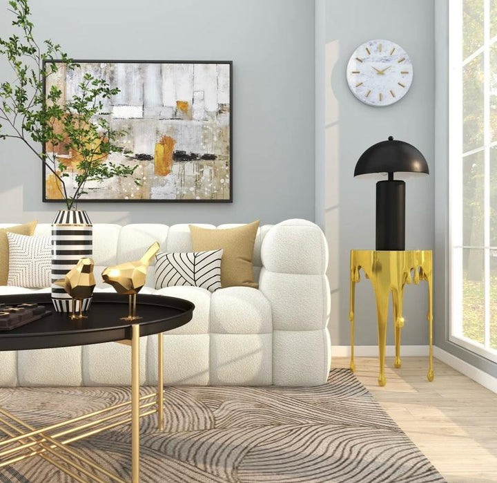 Zahara  Melting Drip Side End Accent Table