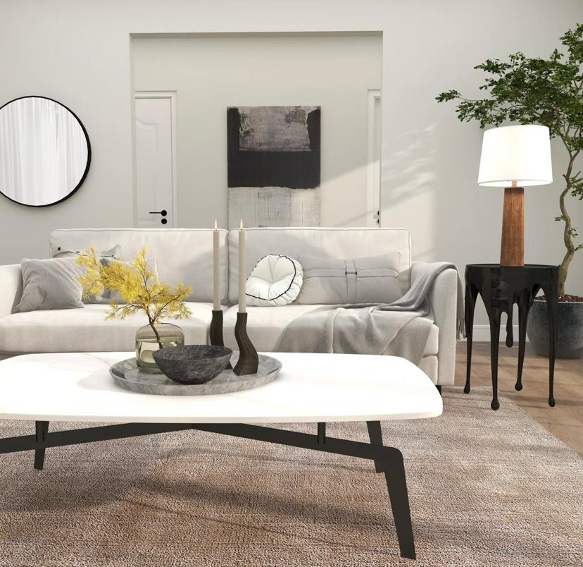 Sahara  Melting Drip Side End Accent Table