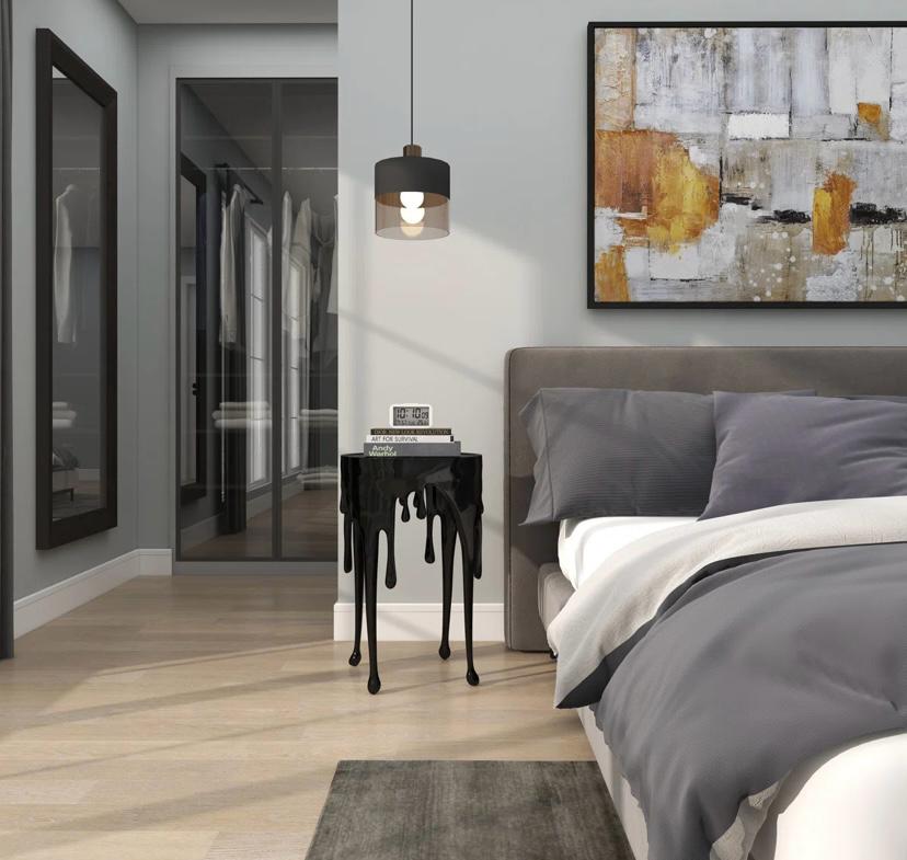 Sahara  Melting Drip Side End Accent Table