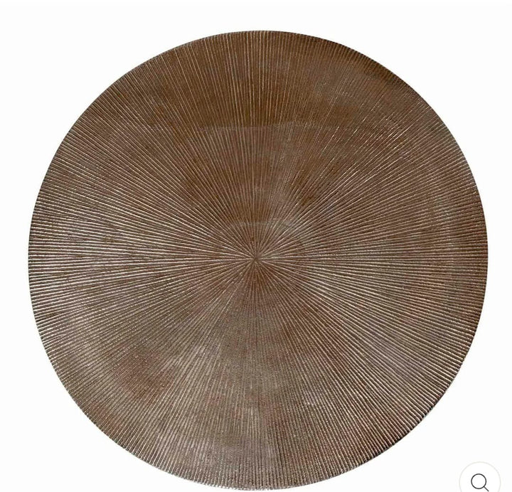 Vittorio Round Coffee Table - Champagne Gold & Black