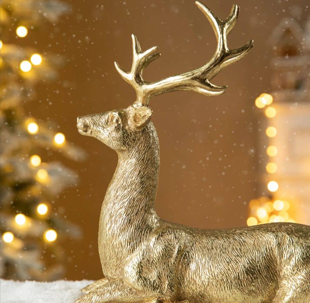 Resa  Christmas Lying Reindeer Table Decor