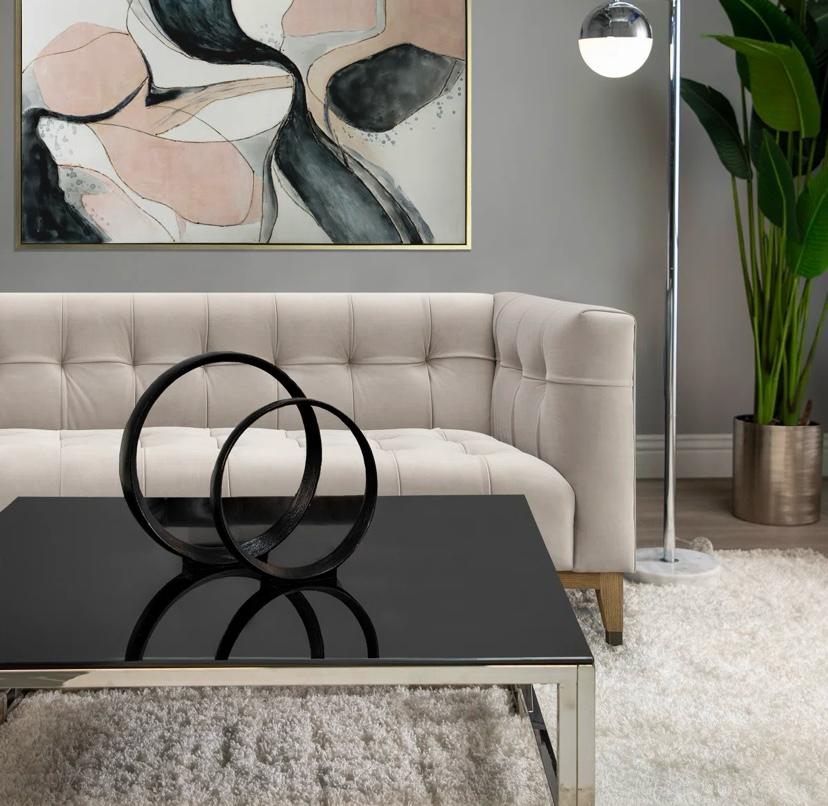 Roza Set of 2 Metal Ring Sculptures