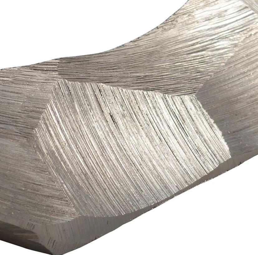 Emaar  Modern Textured Metal Ring Sculpture Set of 2