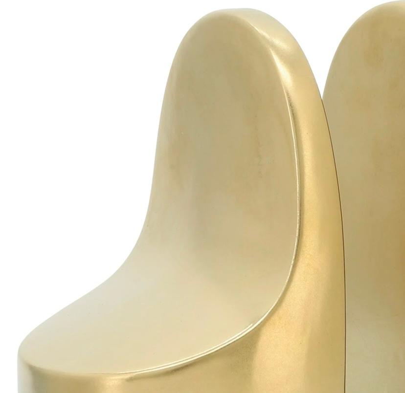 Alex Contemporary Bookends, Gold set of 2