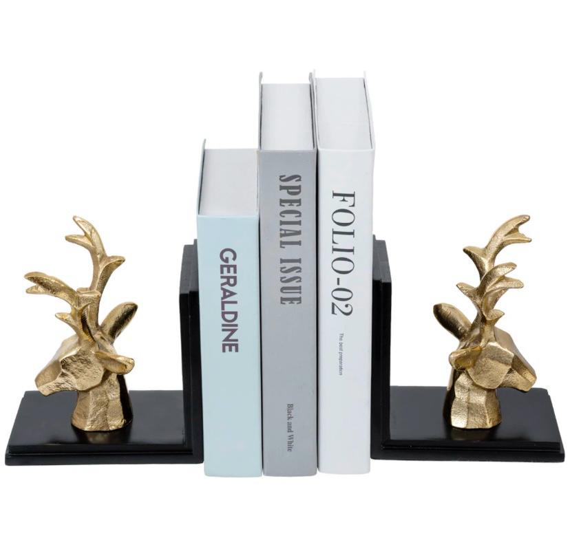Roxa  Gold Decorative Bookkends set of 2
