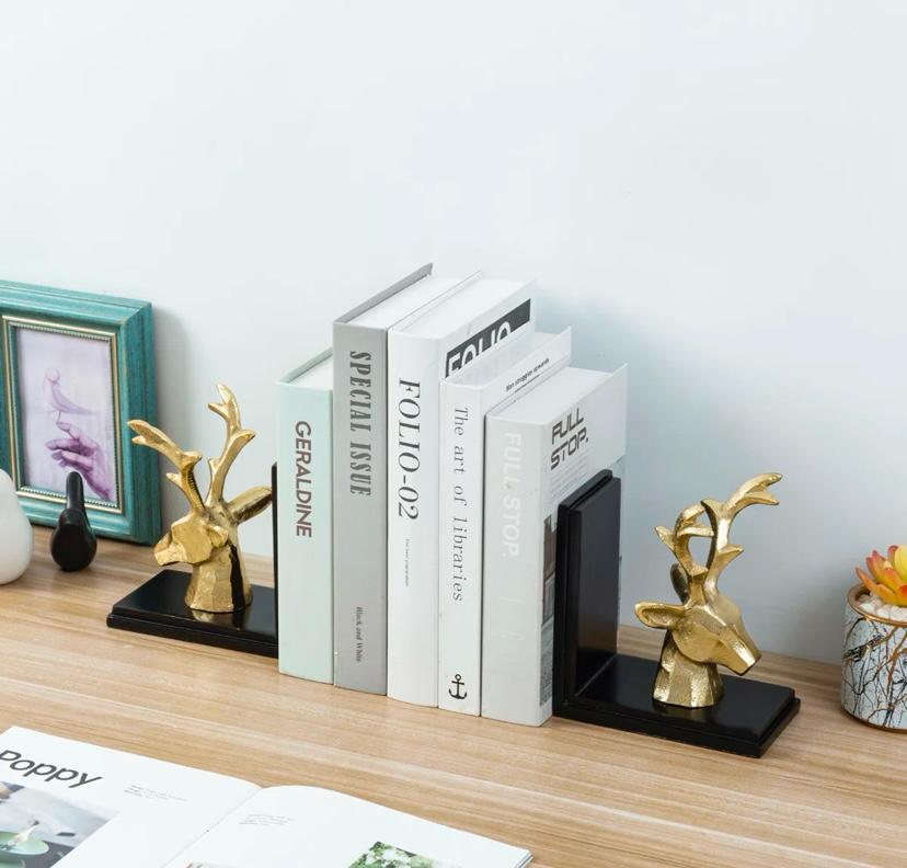 Roxa  Gold Decorative Bookkends set of 2