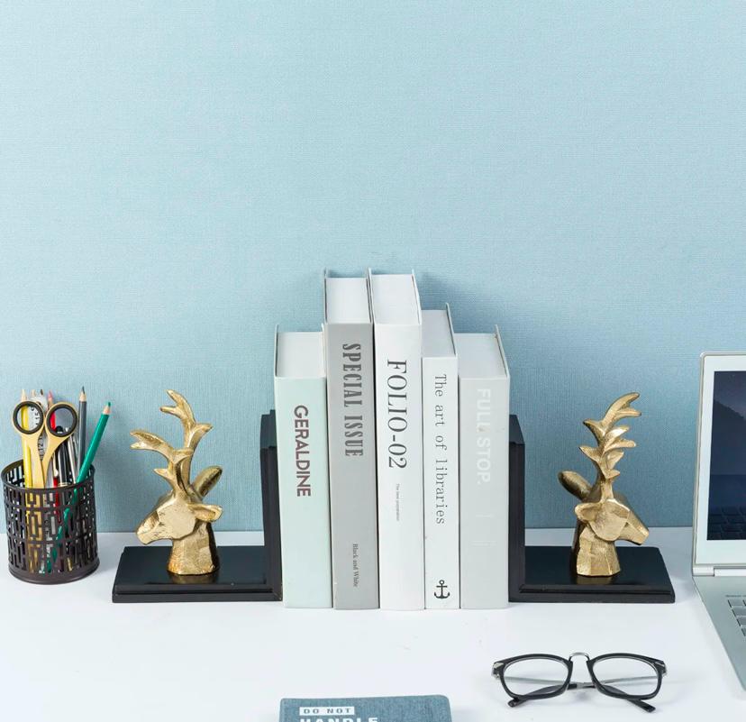 Roxa  Gold Decorative Bookkends set of 2