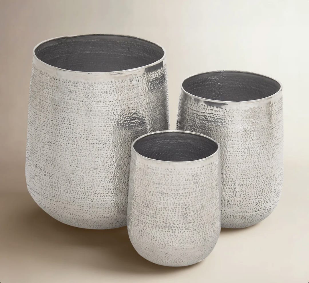 Marbalo  Metal Pot Planter set of 3