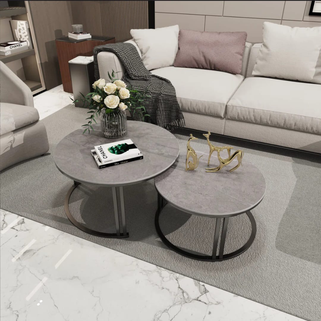 Jakesha marble  Top Nesting Coffee Table