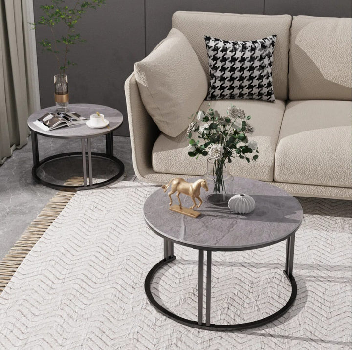 Jakesha marble  Top Nesting Coffee Table