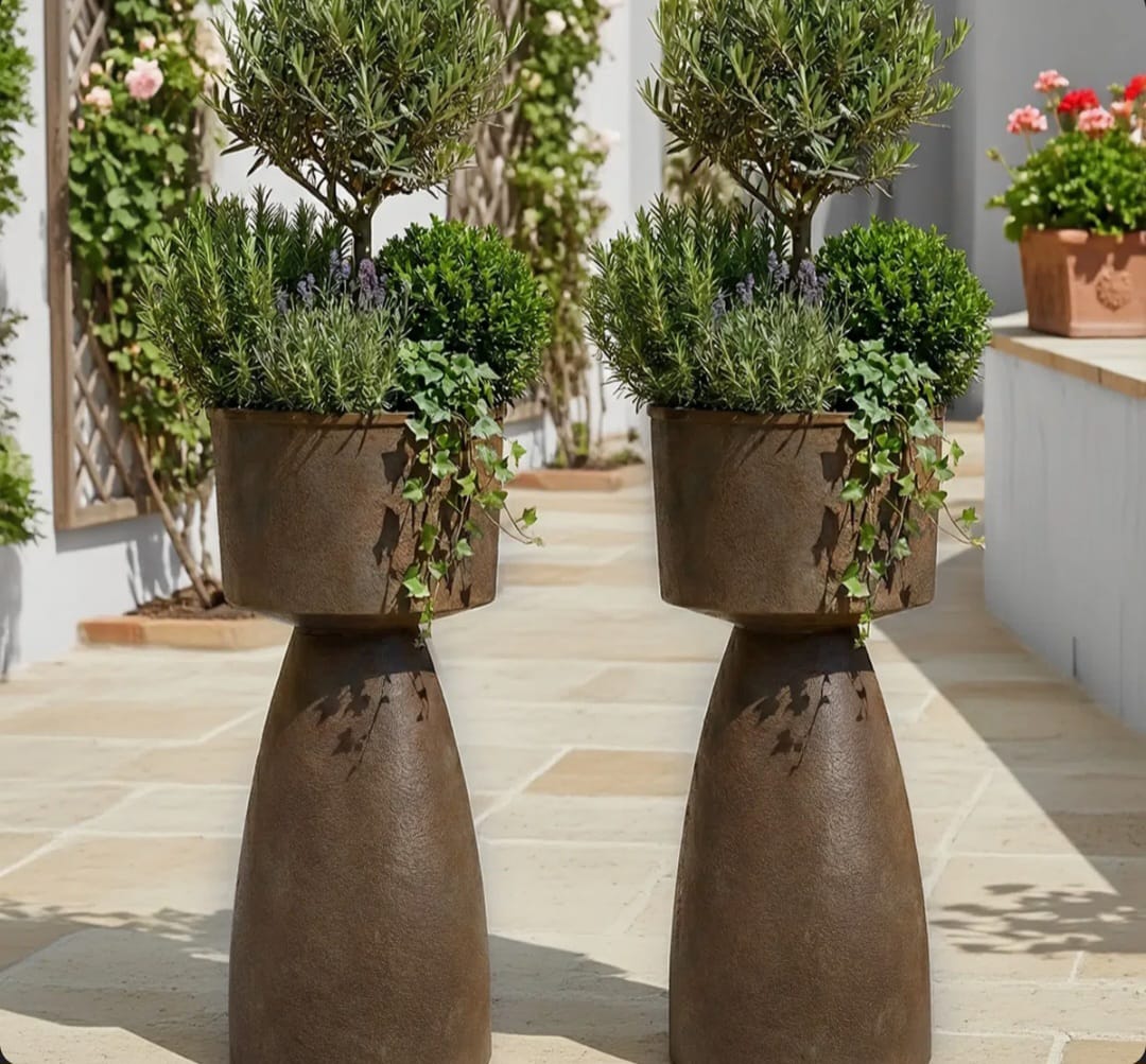 Samara Luxury Metal  Planter set of 2