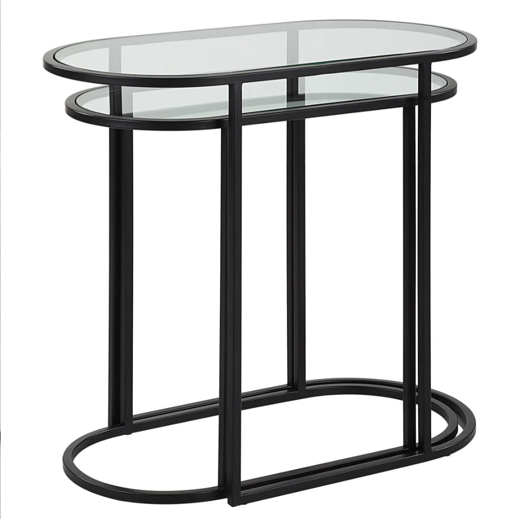Sara side glass table
