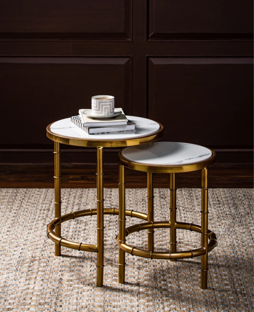 Bamboo table set of 2