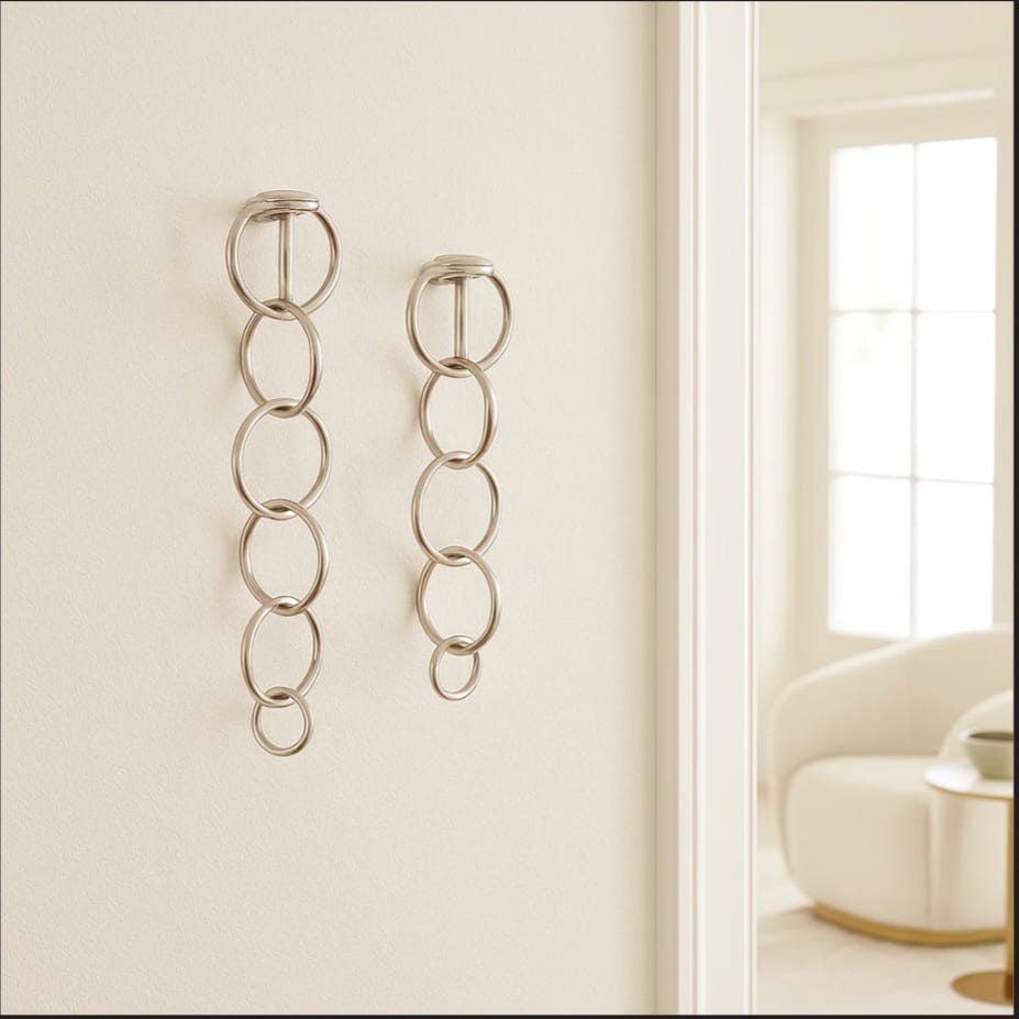 Amara Hanging Chain Sculpture Wall Decor for Home Accent