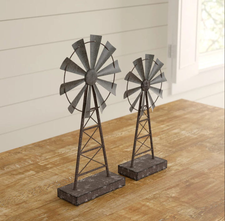 Rosa  Farmhouse Metal Table Top Décor Set