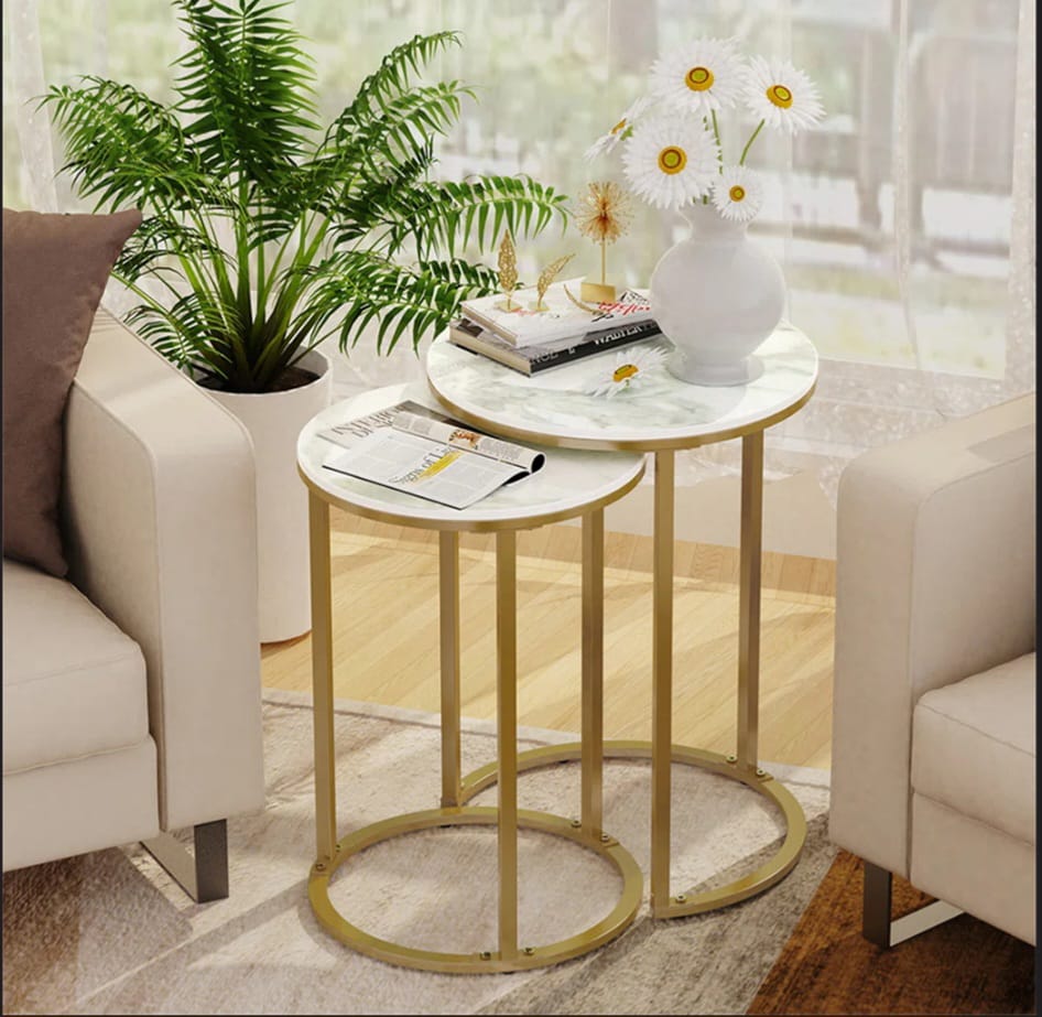 Lasa  Round   Nesting   Table   Set   of   2