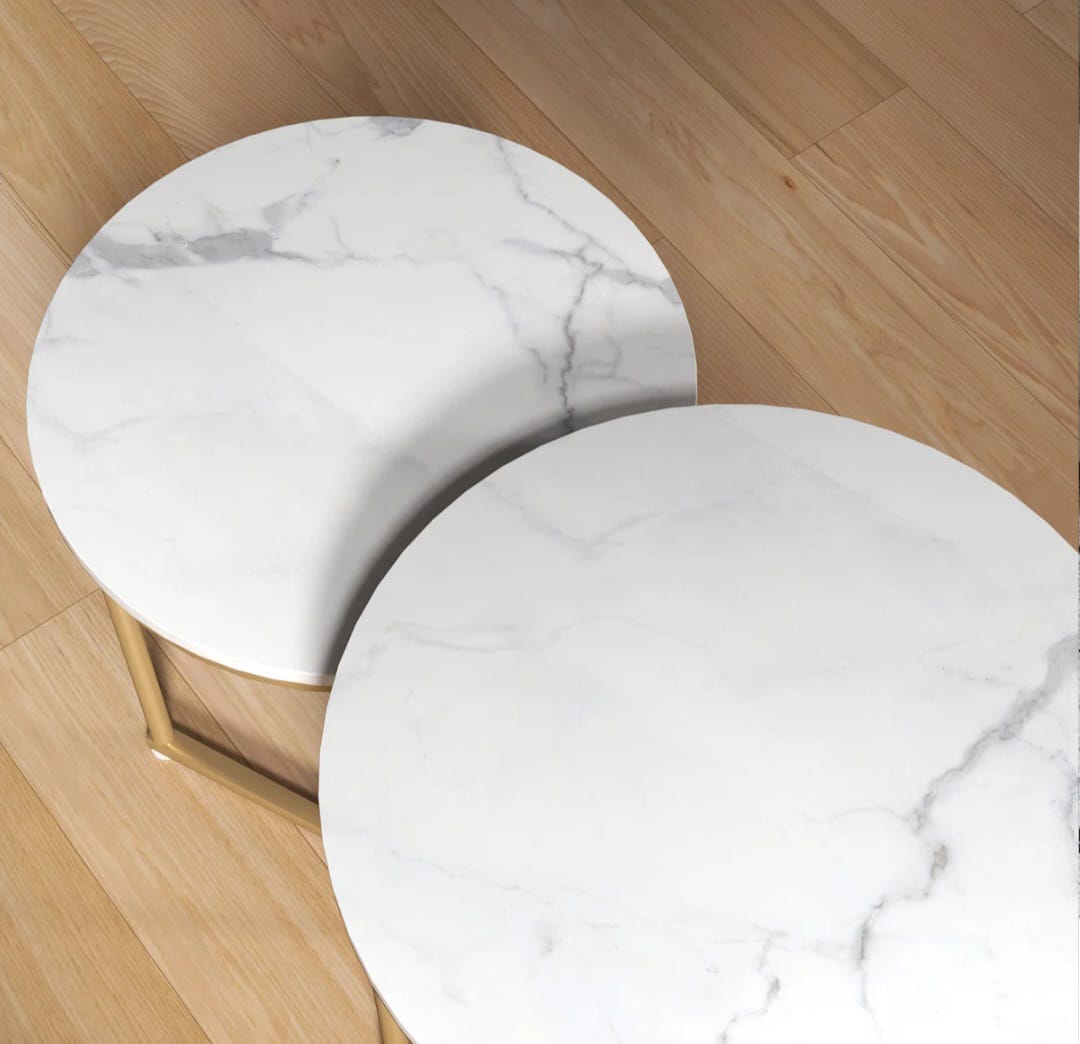 Lozo  Round Nesting Table Set of 2