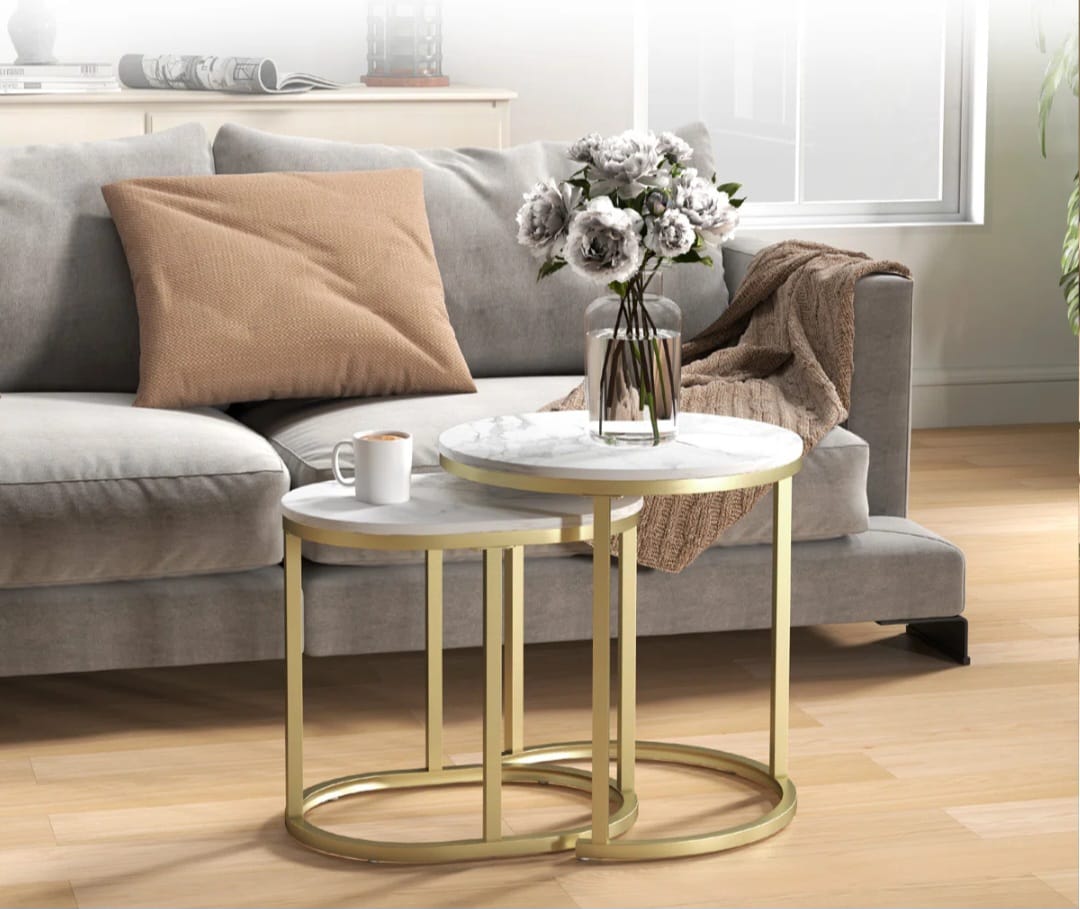 Soba Round Nesting Table Set of 2