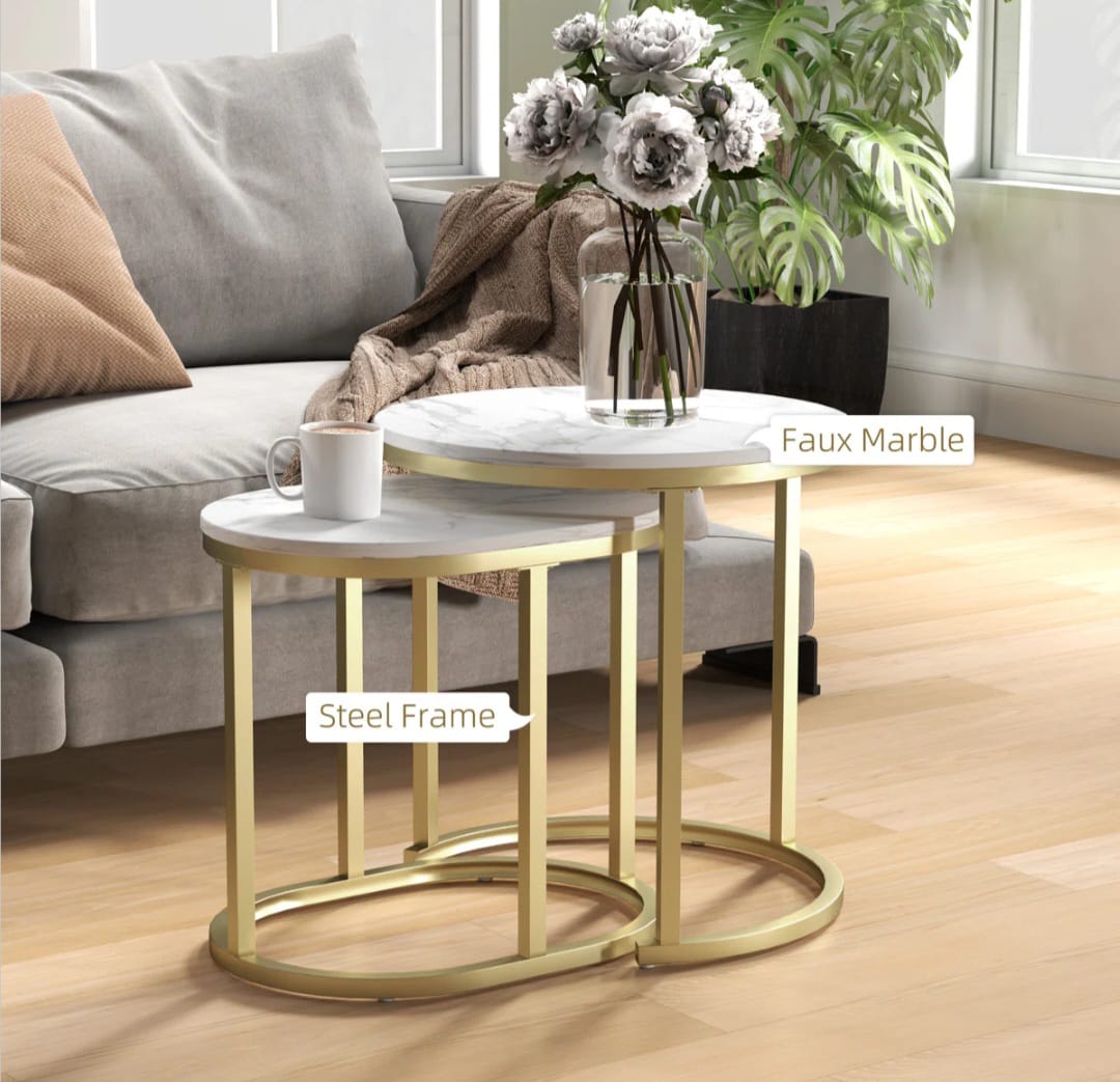 Soba Round Nesting Table Set of 2