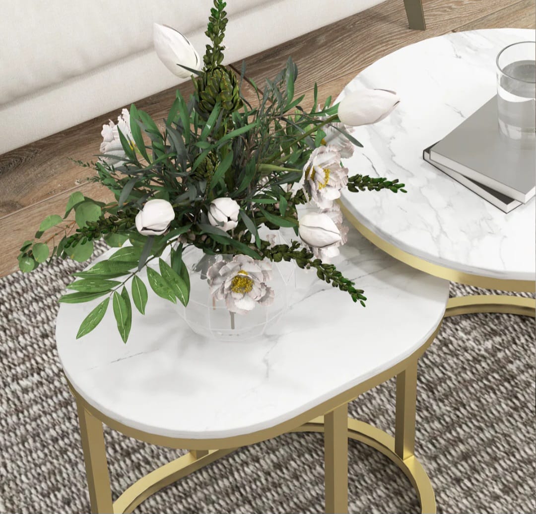 Soba Round Nesting Table Set of 2