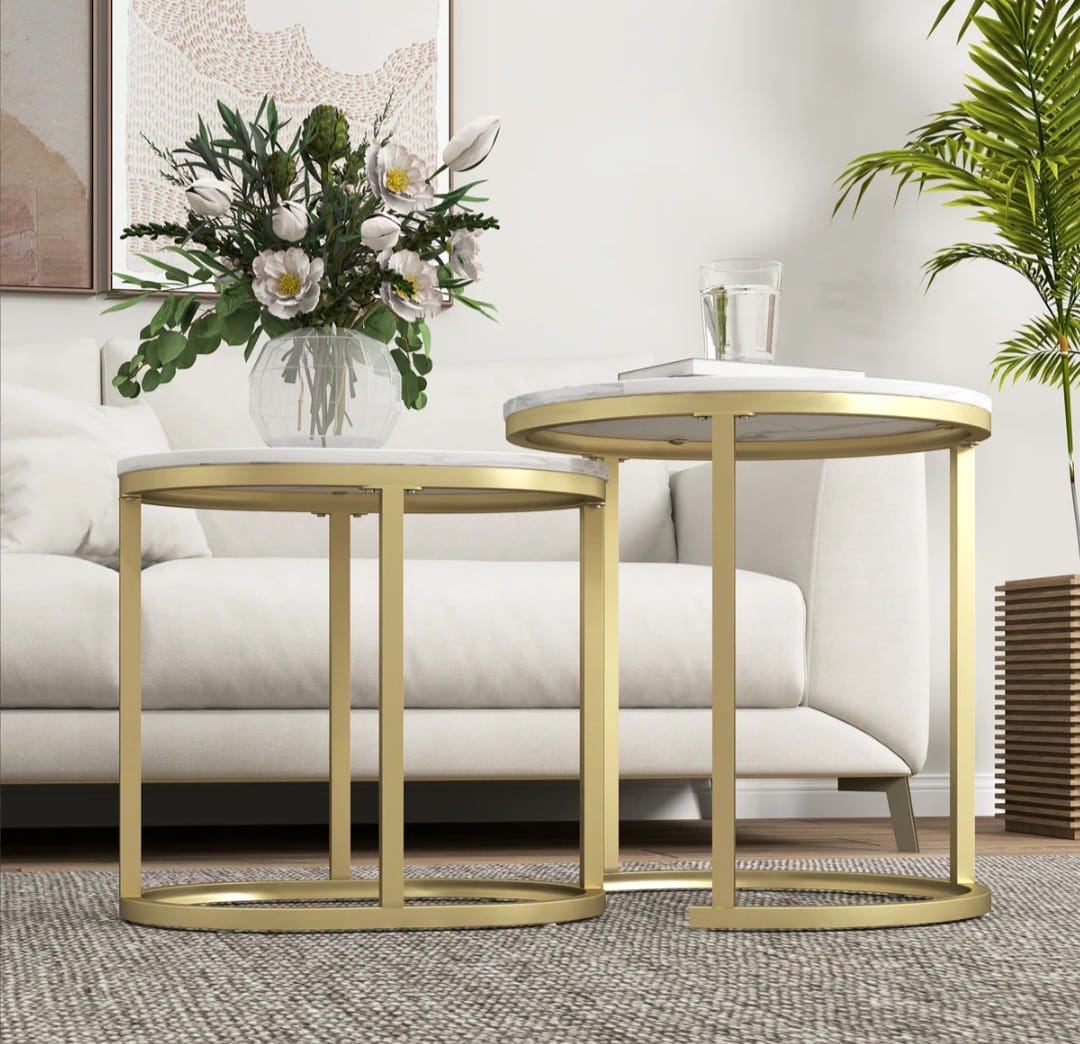 Soba Round Nesting Table Set of 2