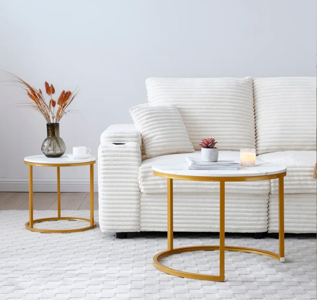 Hadee Round Nesting Coffee Table