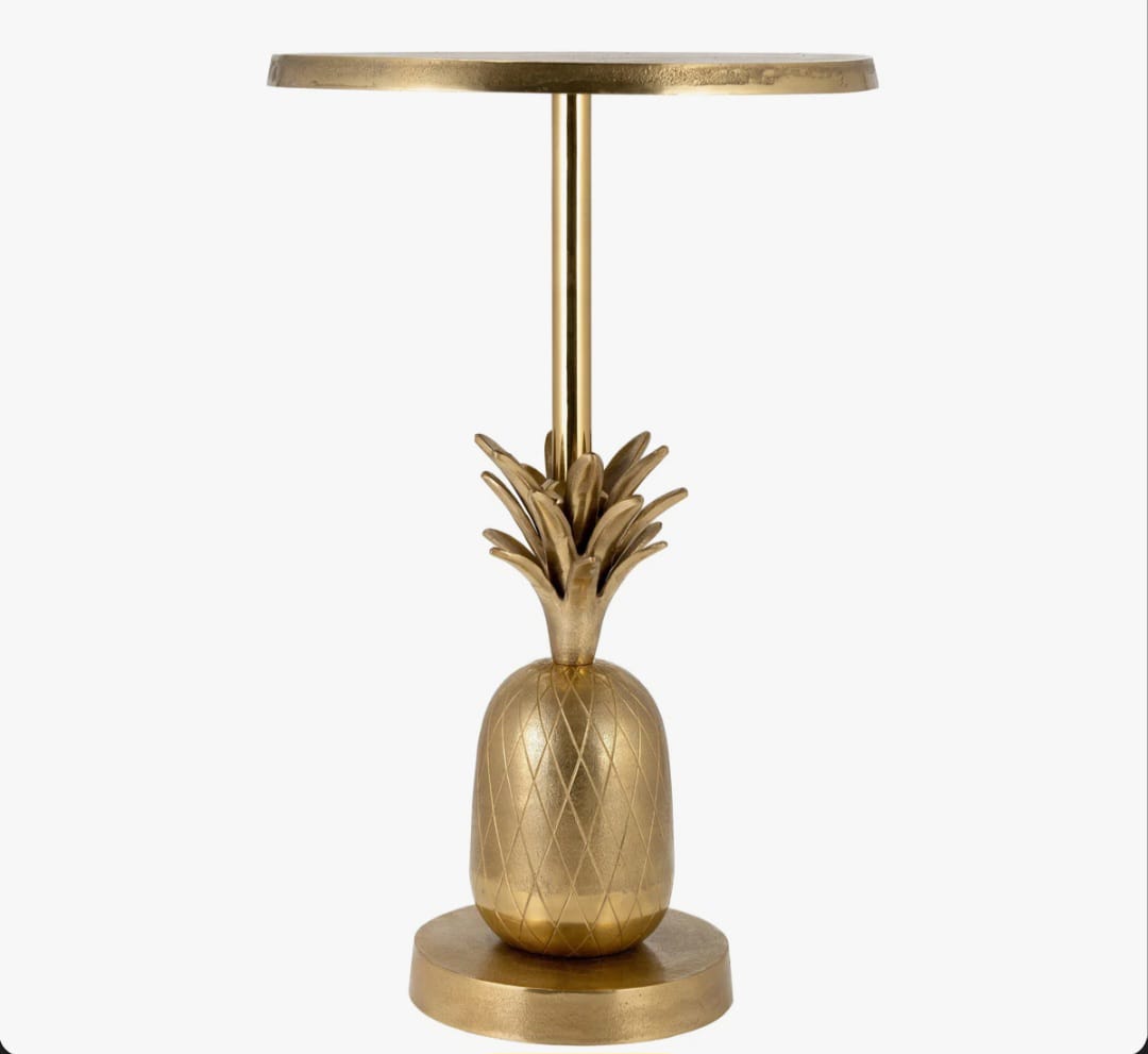 Velar Accent Table with Pineapple Base