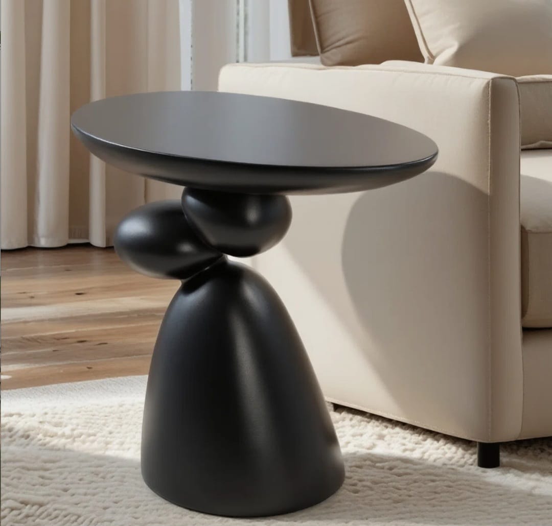 Oval End Table & Side Table