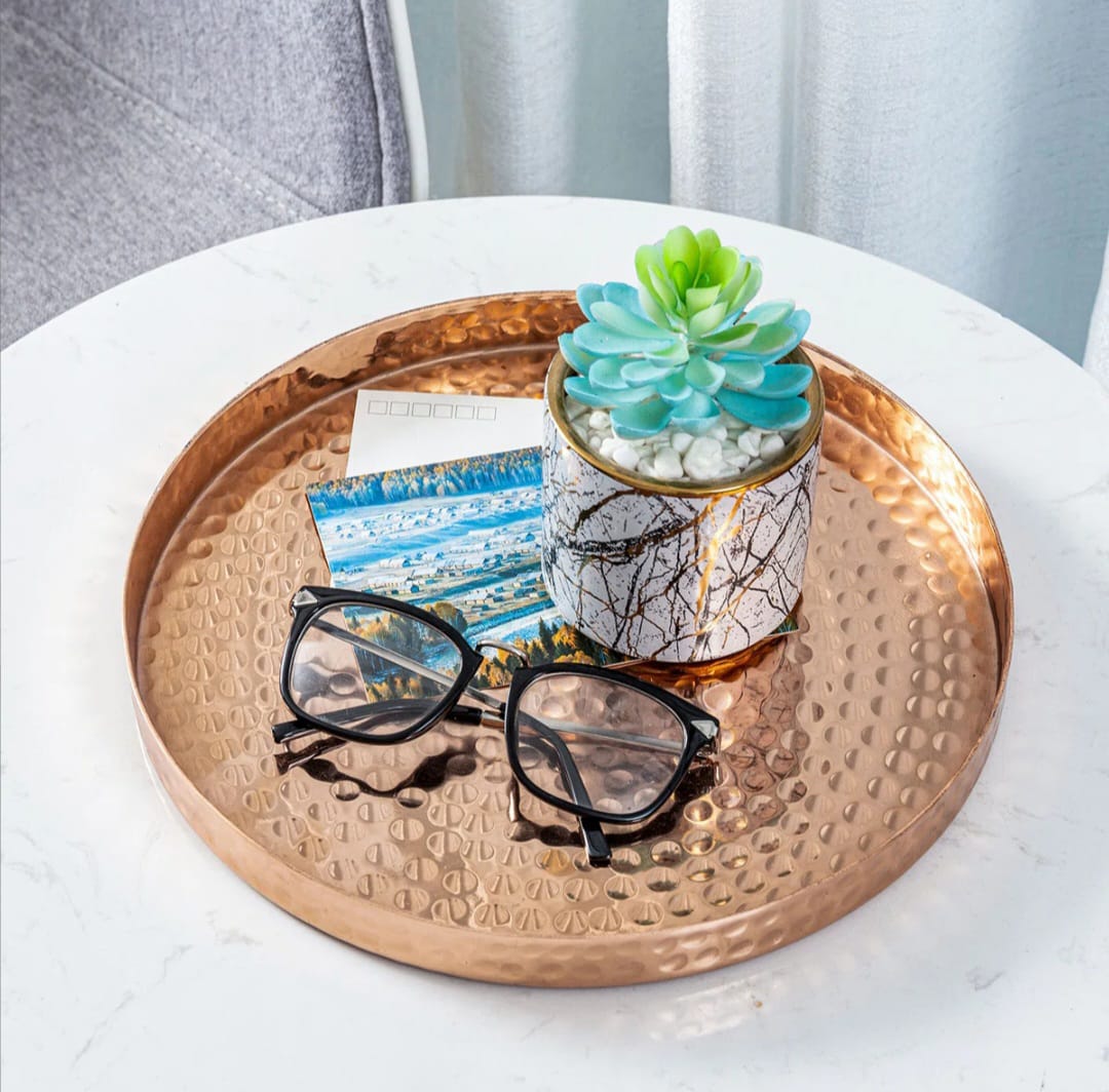 Sova stuning hammered tray