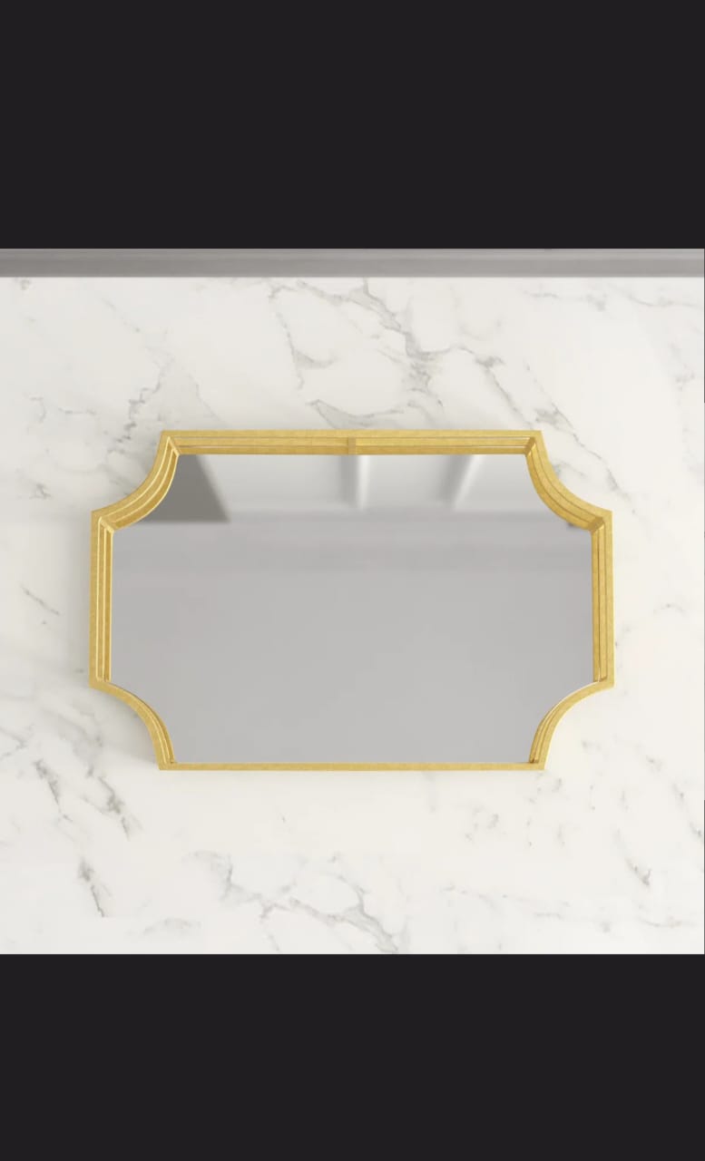Rosa Mirrored Glass Tray