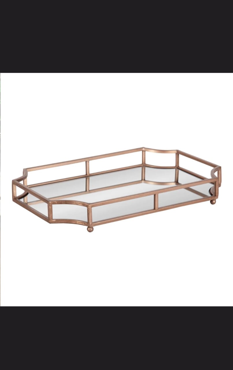 Luxurious Large Decorative Metal Tray
