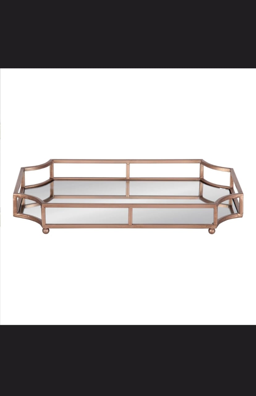 Luxurious Large Decorative Metal Tray