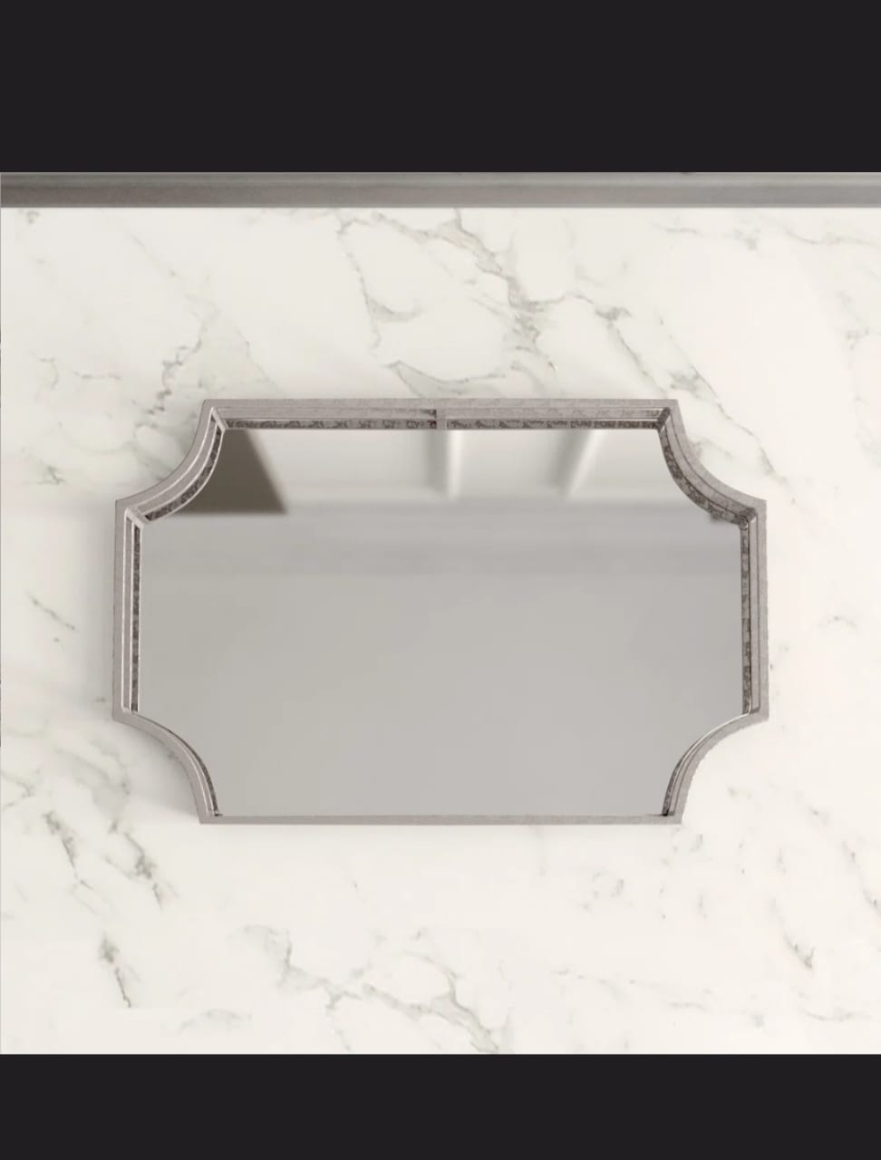 Nestia mirrored glass tray