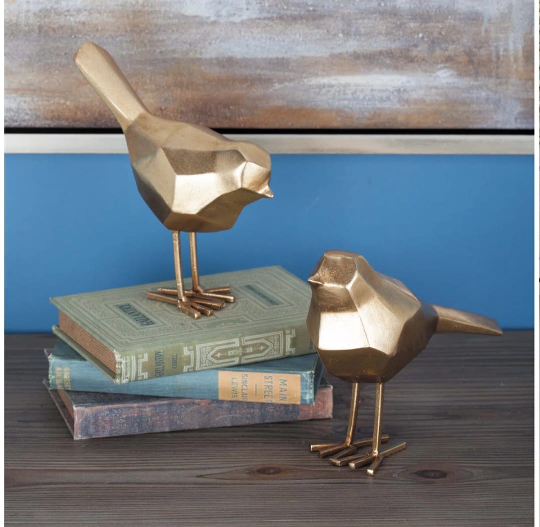 Salara    Birds   Set   of   2   Decorative   Accent