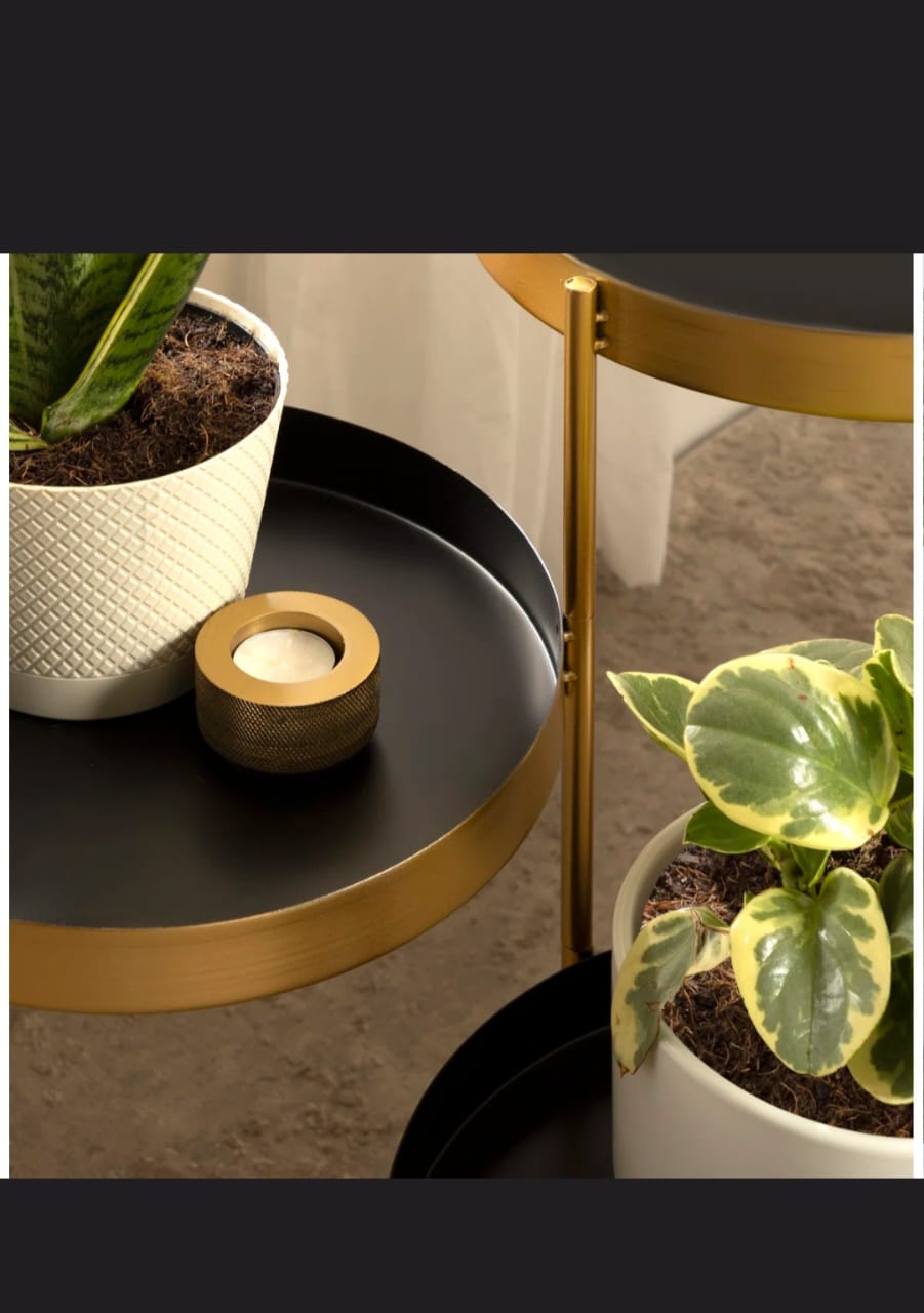 Samara  Metal Pot Planter