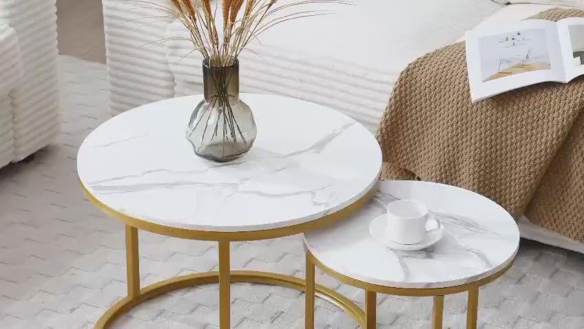 Hadee Round Nesting Coffee Table