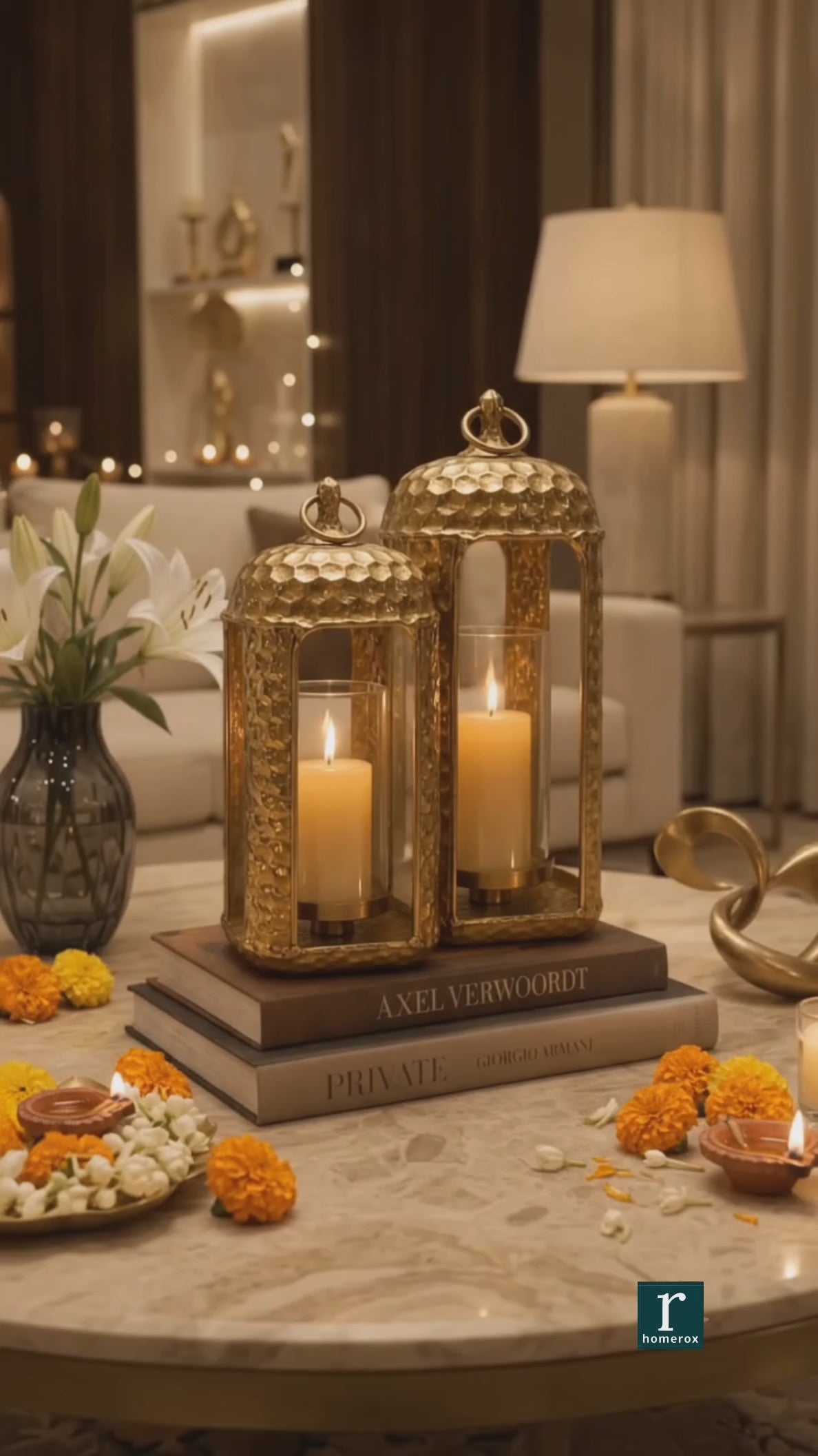 Mosaic Luxury  Lantern Set of 2