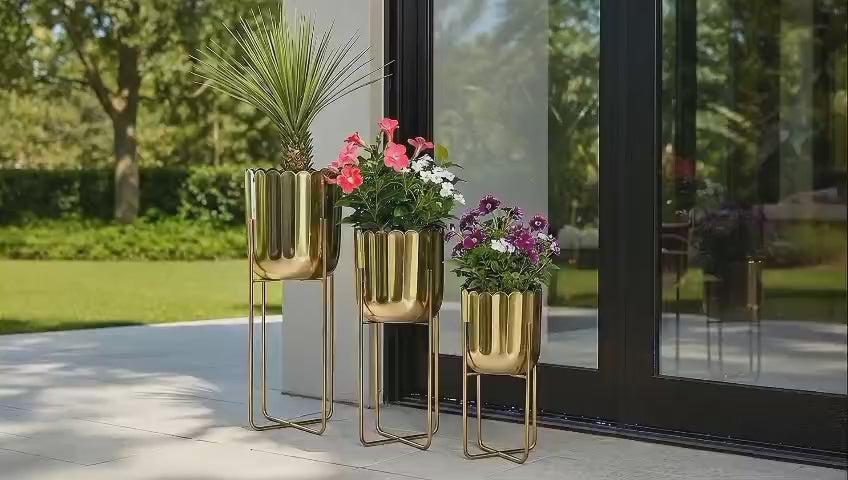 Magnolia   Planters   Set   of   3