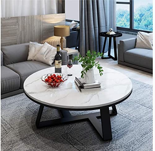 HOMEROX Floor Metal and Marble Centre/Nesting/Coffe Table