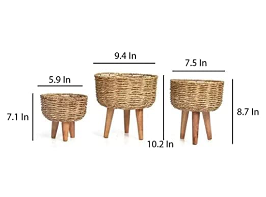 Salar jutt planter set of 3