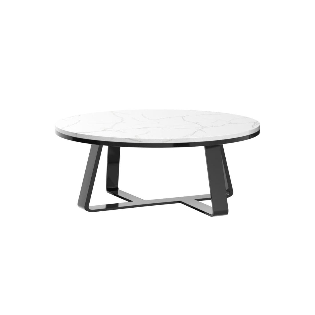 HOMEROX Floor Metal and Marble Centre/Nesting/Coffe Table