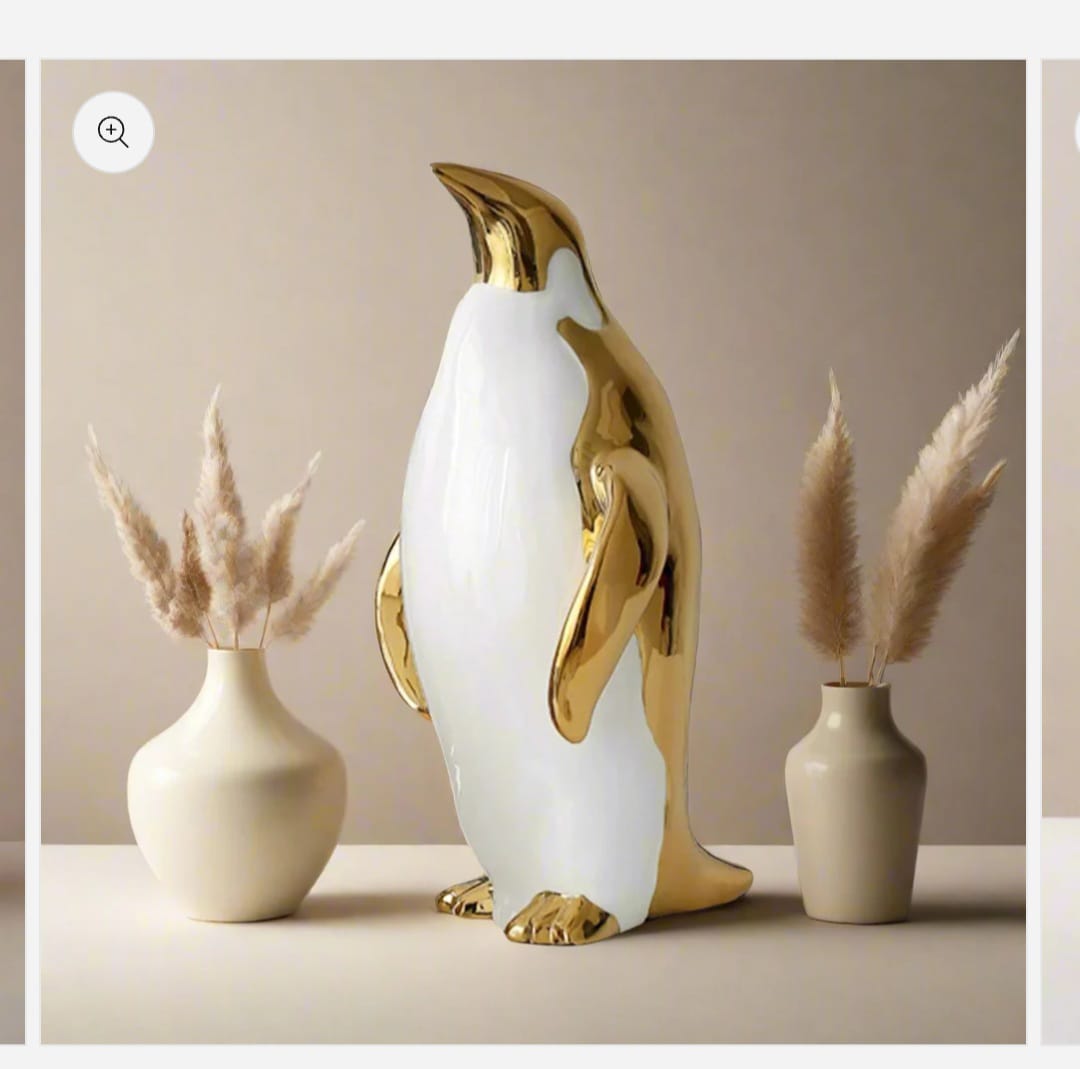 Golden Embrace penguin  set of 3