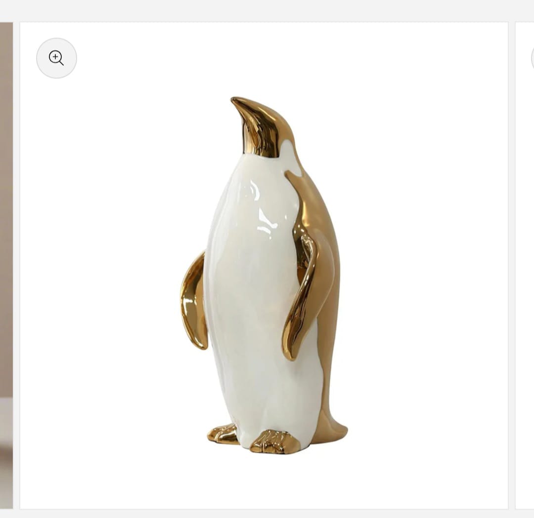Golden Embrace penguin  set of 3